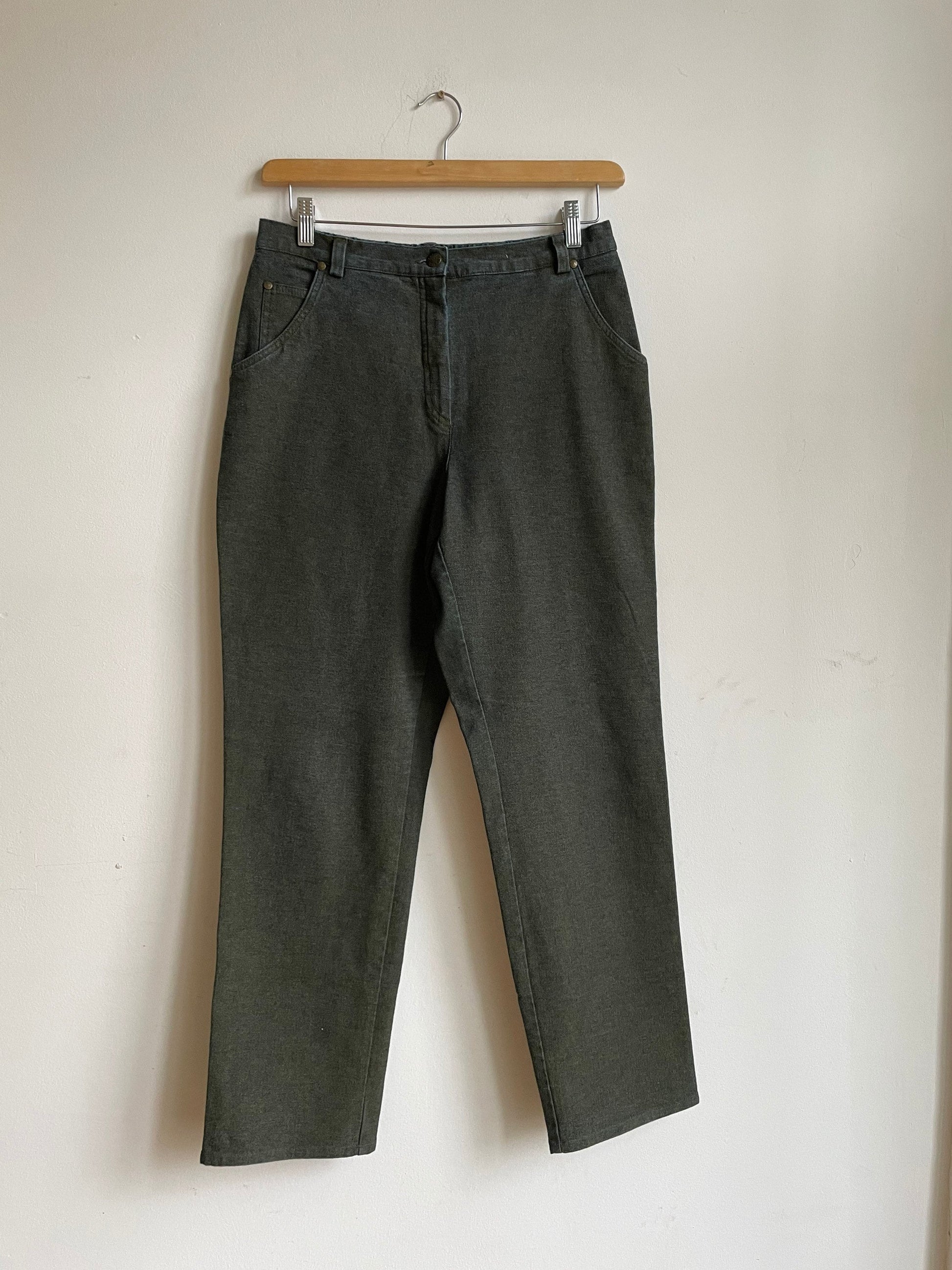 Krizia vintage denim trousers, Straight jean, Vintage Style, High Waisted Pleated, Slow Fashion, Designer pants, High rise Harry styles,