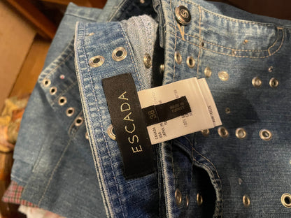 Escada Y2K Low Rise Embellished Flares