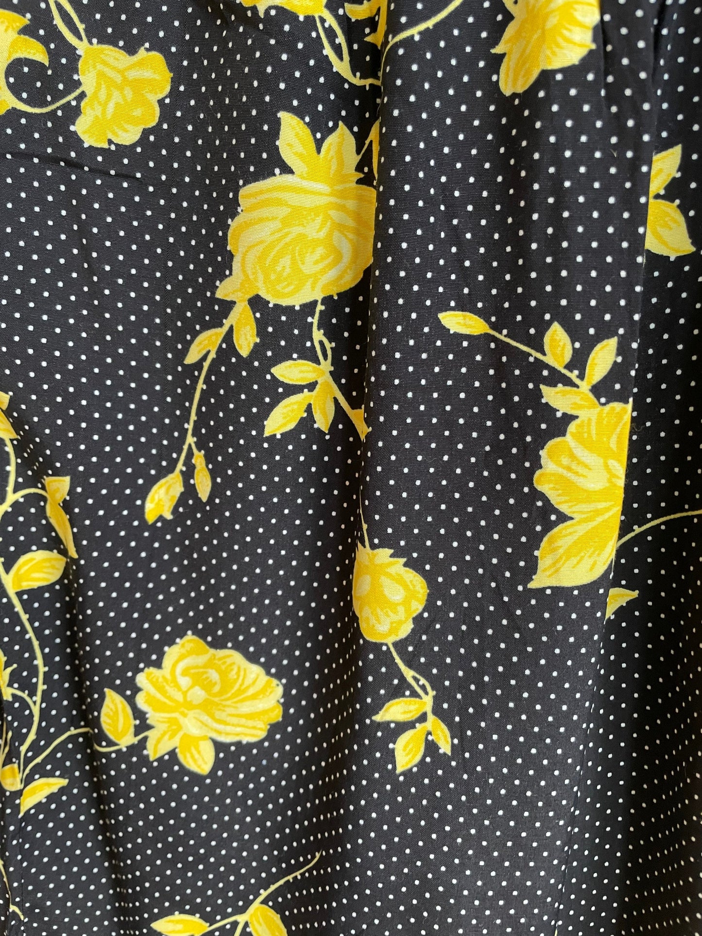 Vintage Floral Trousers High Waist 3/4 Pants Cottagecore Bloomcore Summer Retro Clothing Size L 42