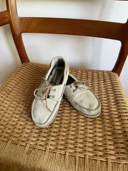Grey Suede Vintage Timberland Boat Shoes