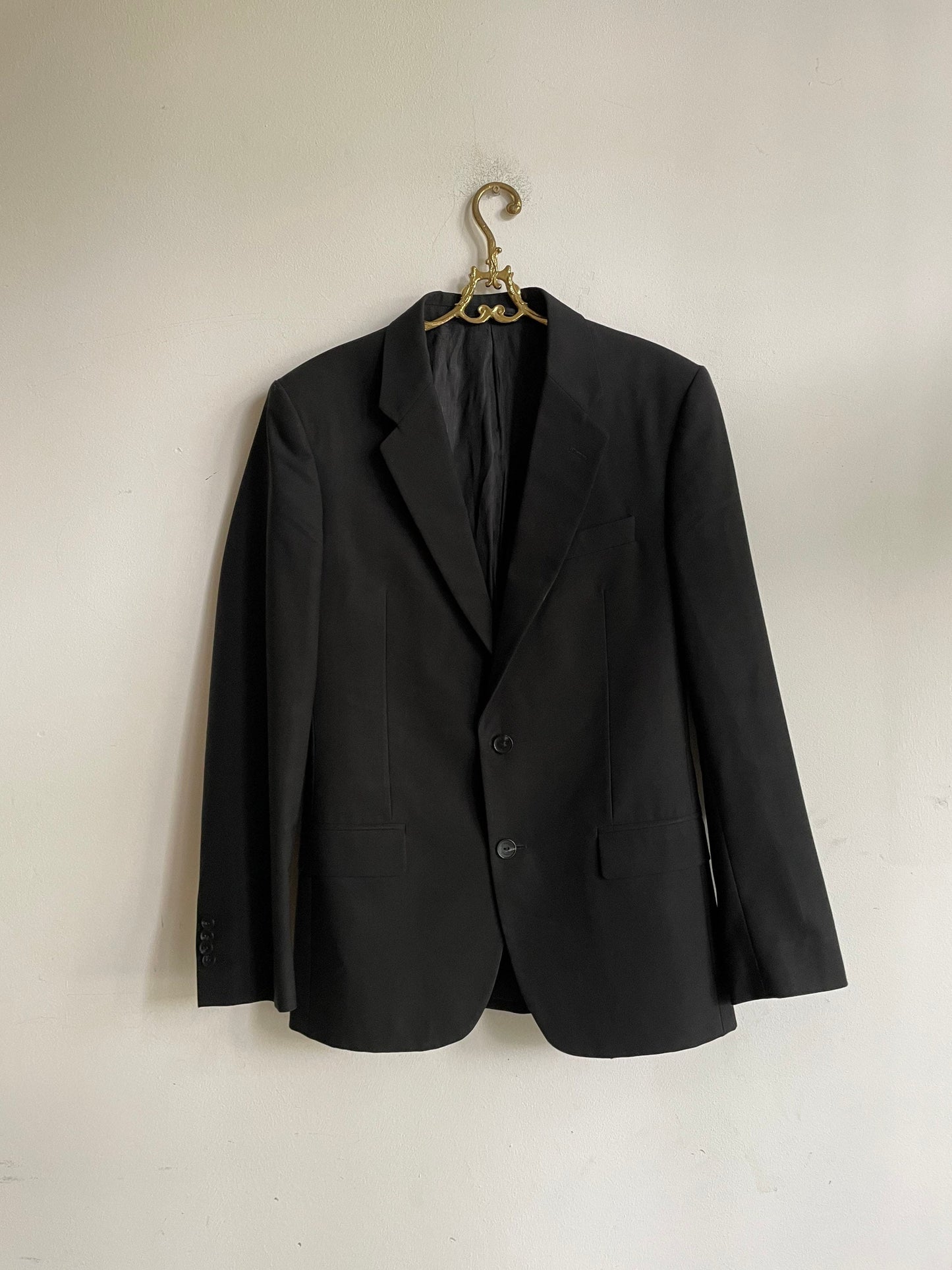 Vintage Gianni Versace Blazer Black Designer Oversized Formal Smart Jacket M - L 42 Retro Women’s Clothing