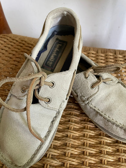 Grey Suede Vintage Timberland Boat Shoes