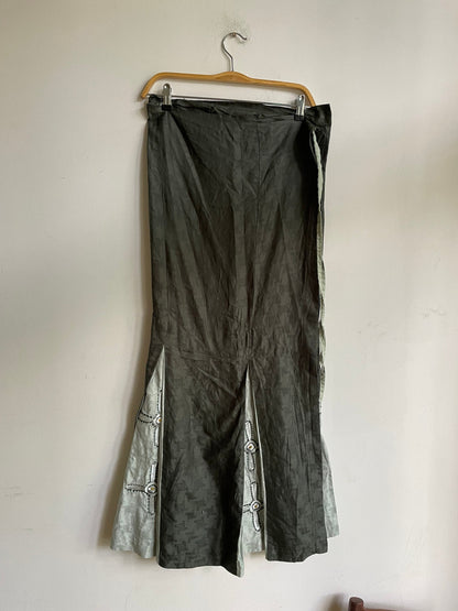 Embroidered Green Sarong Skirt — additional view 10
