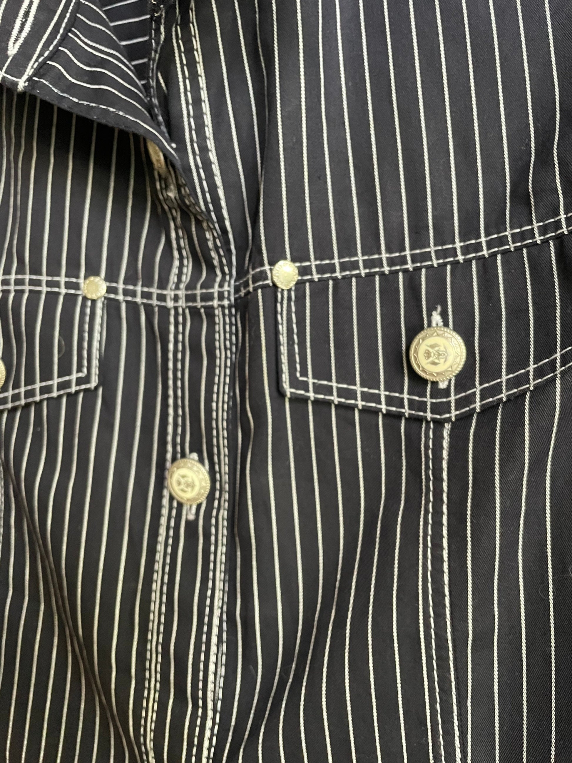 Denim Black and white striped cropped summer camisole, Knot tie shirt, Retro woman clothing, Feminine top, Cute shirt, S