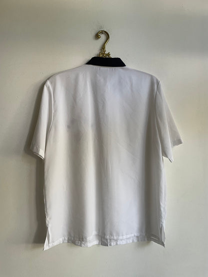 Vintage White Embroidered Blouse With Golden Buttons — additional view 8