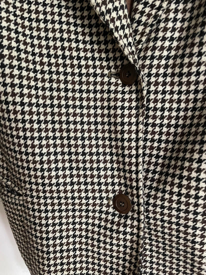 Vintage Brown Houndstooth Blazer — additional view 8