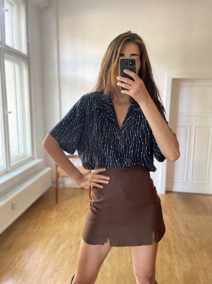 Silk Blue Groovy Blouse for Women — additional view 7