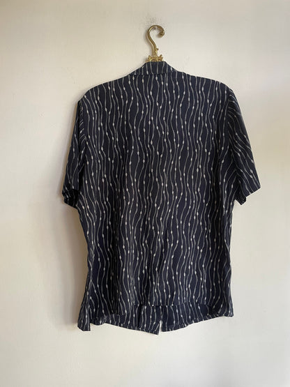 Silk Blue Groovy Blouse for Women — additional view 10