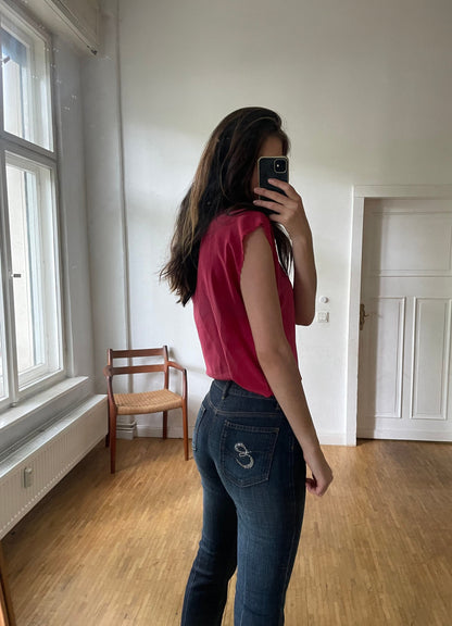 Magenta Pink Silk Blouse — additional view 6