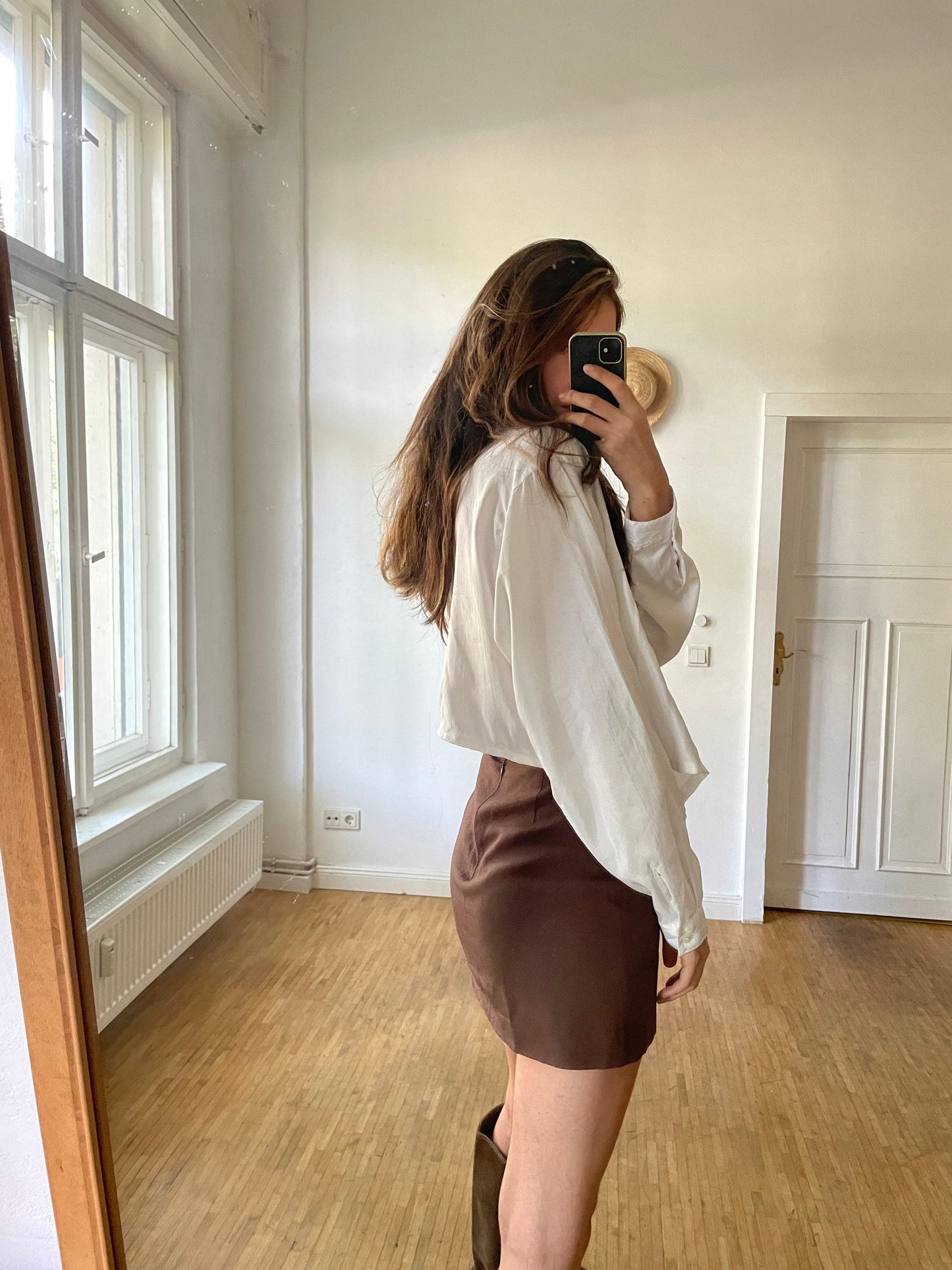 Vintage white asymmetric blouse, White cottage-core knot tie shirt, Romantic summer top, Oversized woman blouse, XXL