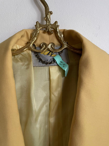 Vintage Yellow Wool Plaid Blazer — additional view 10