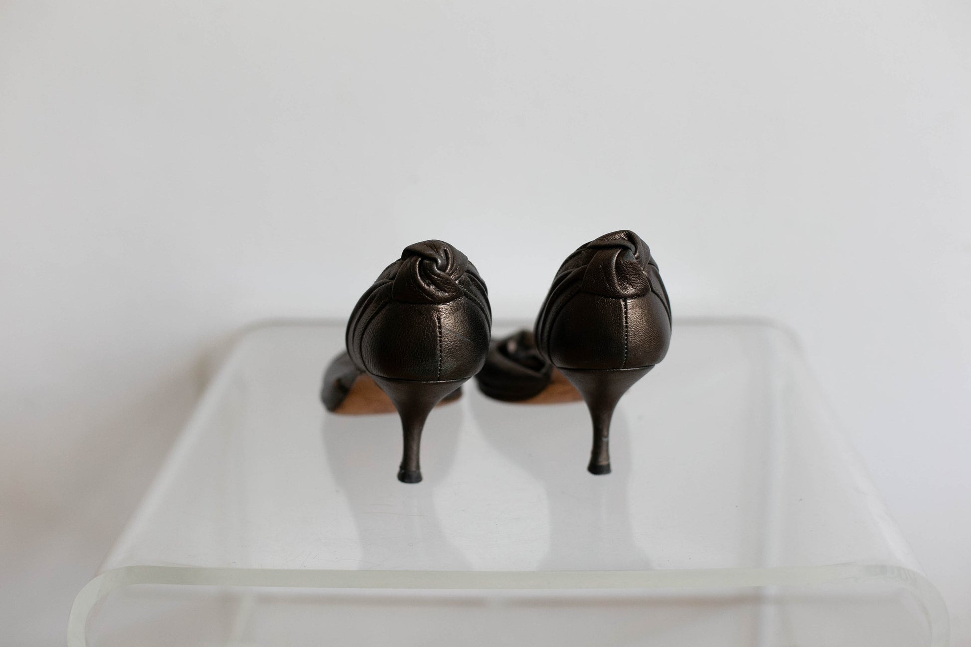 Vintage Pedro Miralles Bronze Metallic Heels – Size EU 38