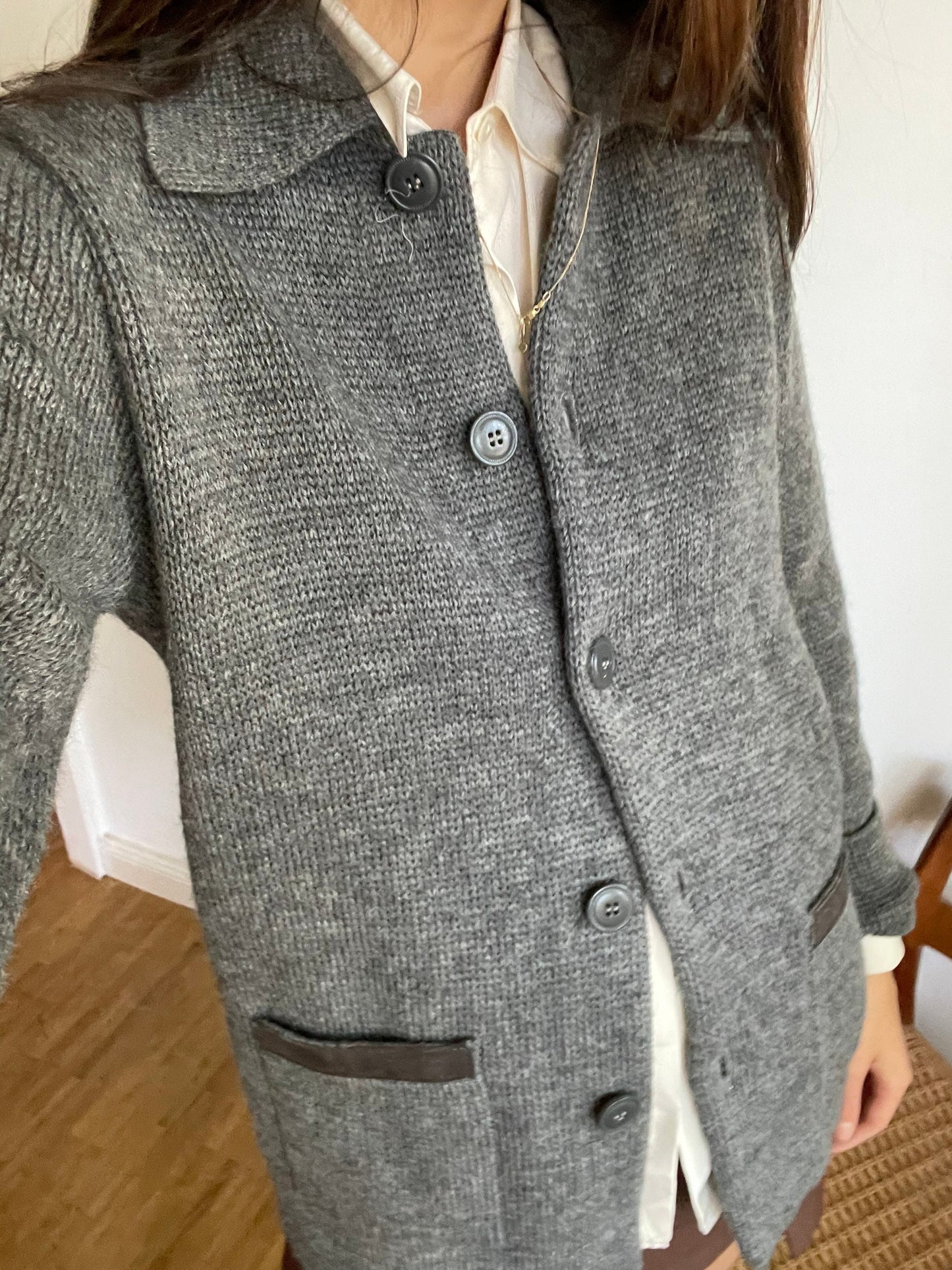 Pierre Cardin grey wool vest, Vintage smart winter wear, Autumn men's clothing,