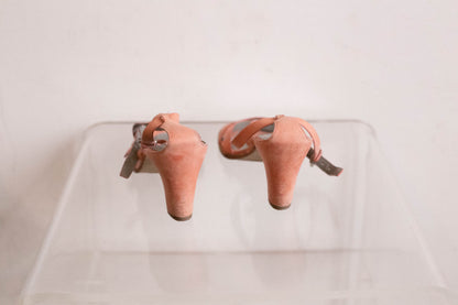 Vintage Pink Strappy ECCO Heels — additional view 7