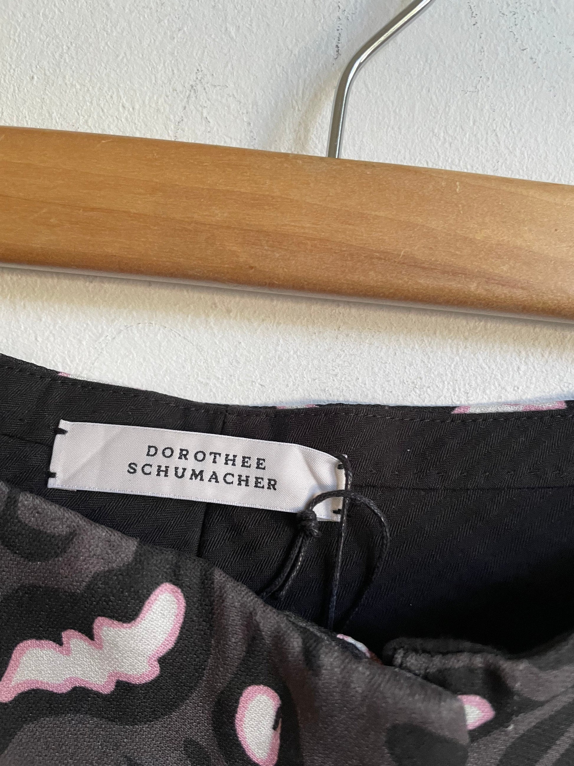 Dorothy Schumacher summer trousers, Designer low rise flares, Floral women pants, Vintage design clothing, Boot cut trousers, 00s pants