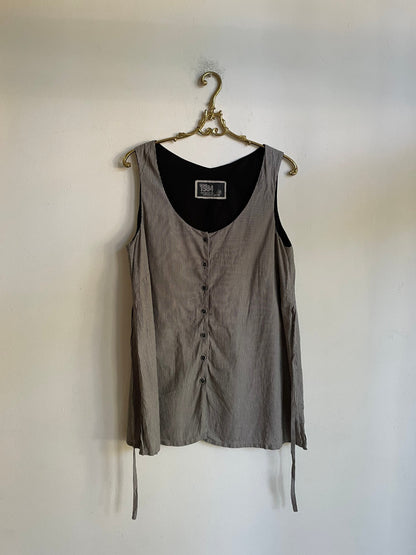 Vintage Striped Cotton Gilet — additional view 10