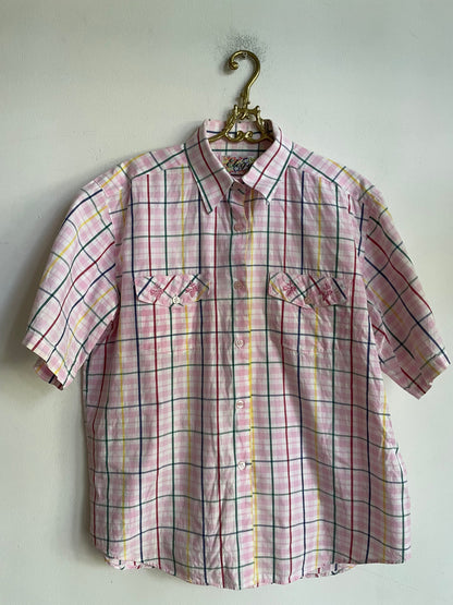 Vintage Pink Checkered Blouse — additional view 6