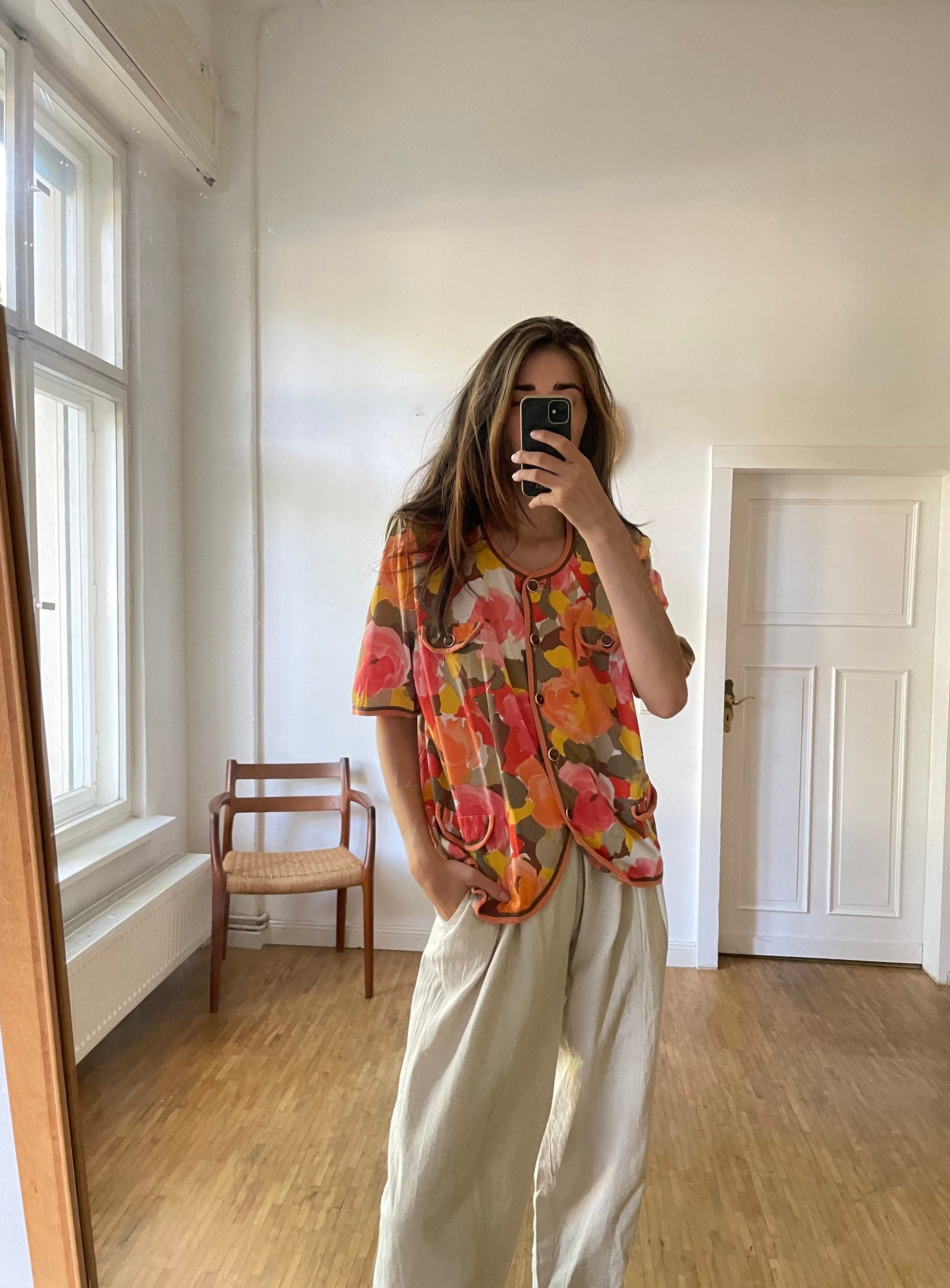 Retro floral woman blouse, French top ,Romantic blouse, Antique blouse, Cottage core top, Edwardian top, Vintage camisole,