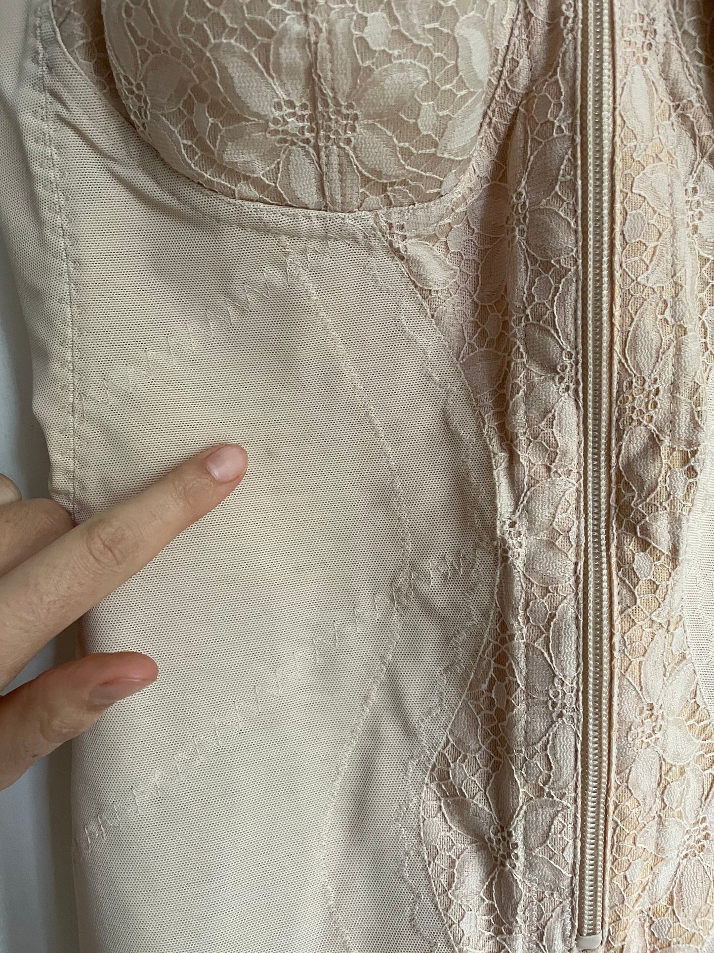 Vintage bustier bodysuit, Pinup girl lingerie, Vintage lingerie, C Cup bodysuit, Beige Lingerie