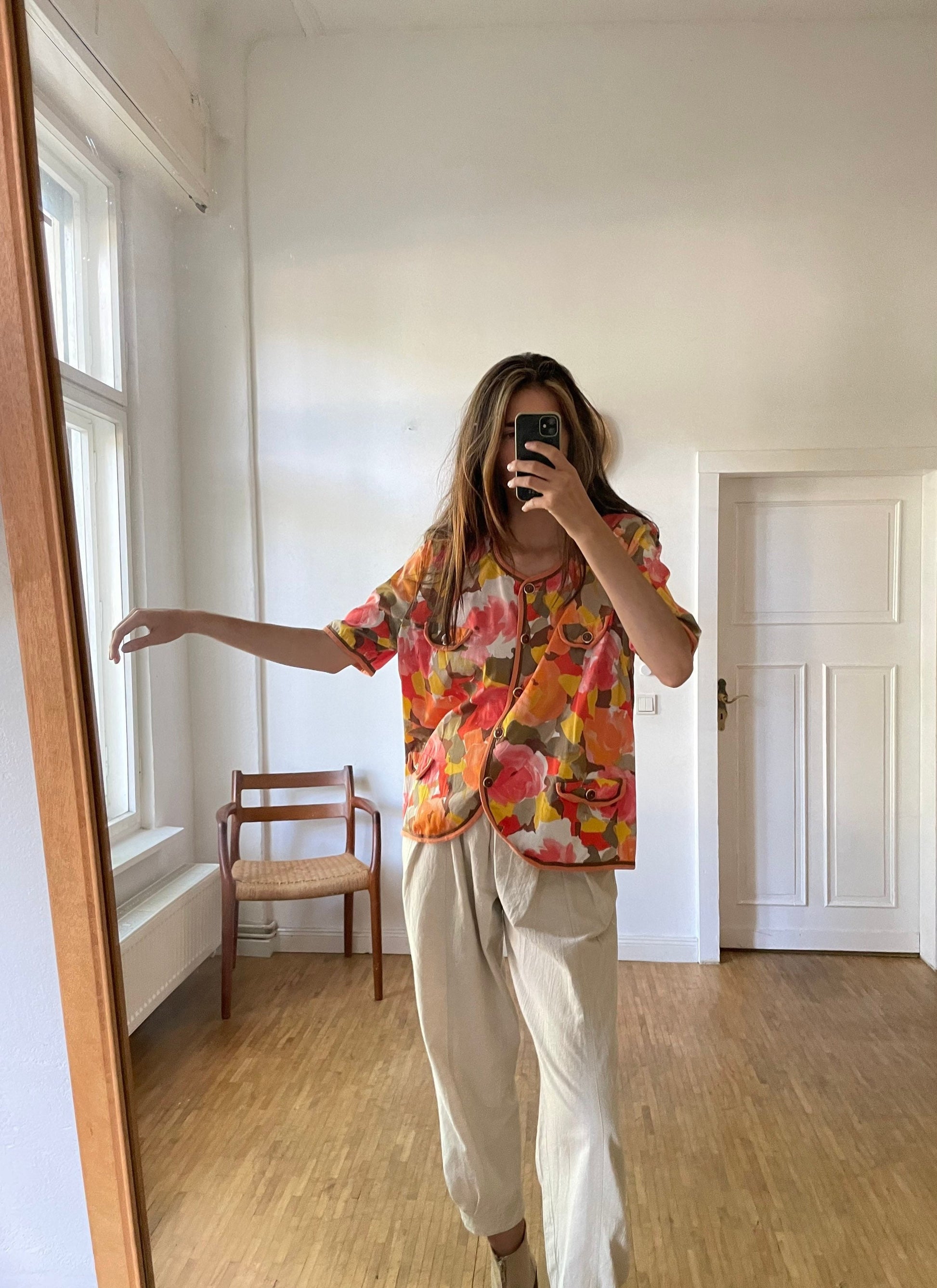 Retro floral woman blouse, French top ,Romantic blouse, Antique blouse, Cottage core top, Edwardian top, Vintage camisole,
