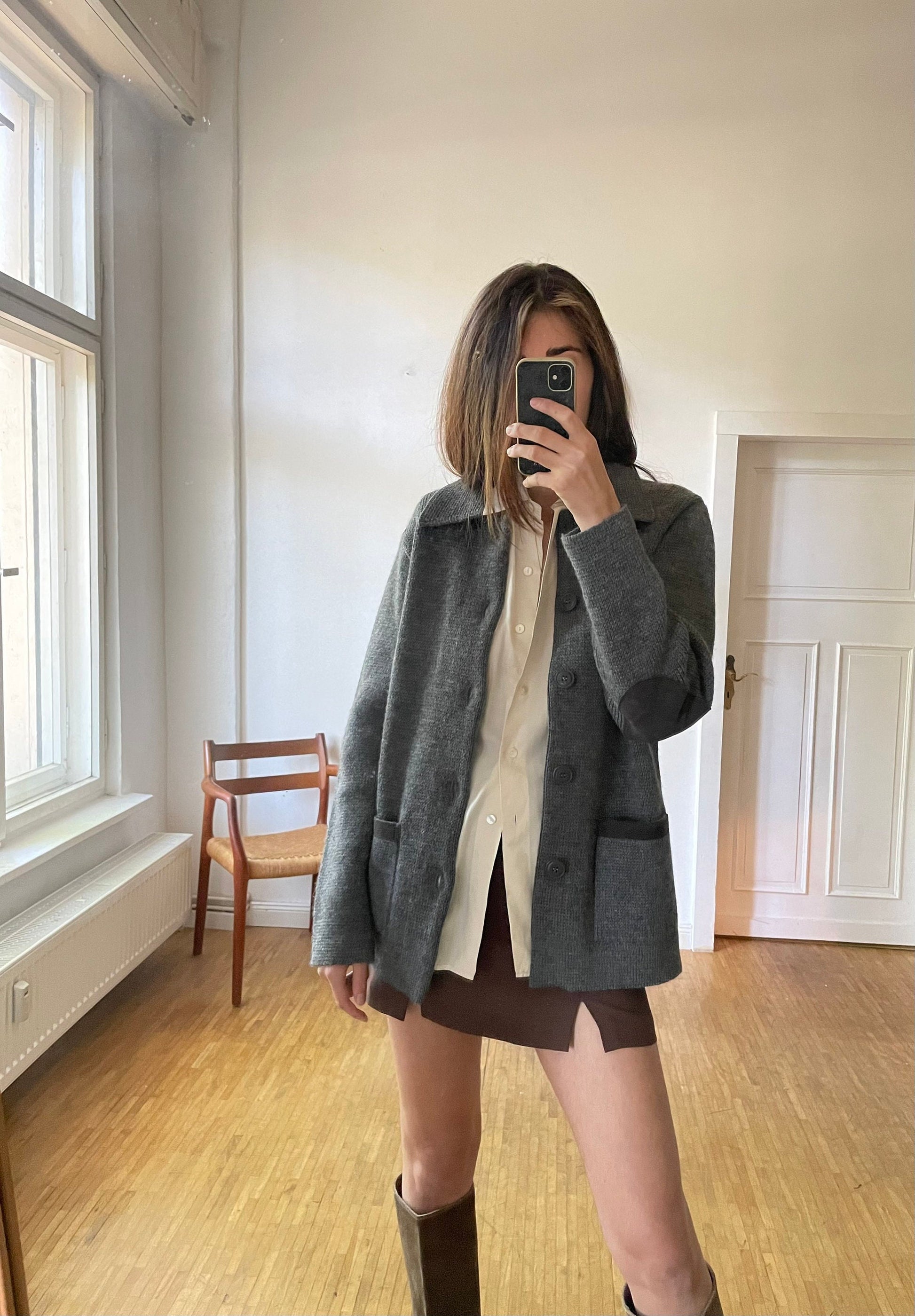 Pierre Cardin grey wool vest, Vintage smart winter wear, Autumn men's clothing,