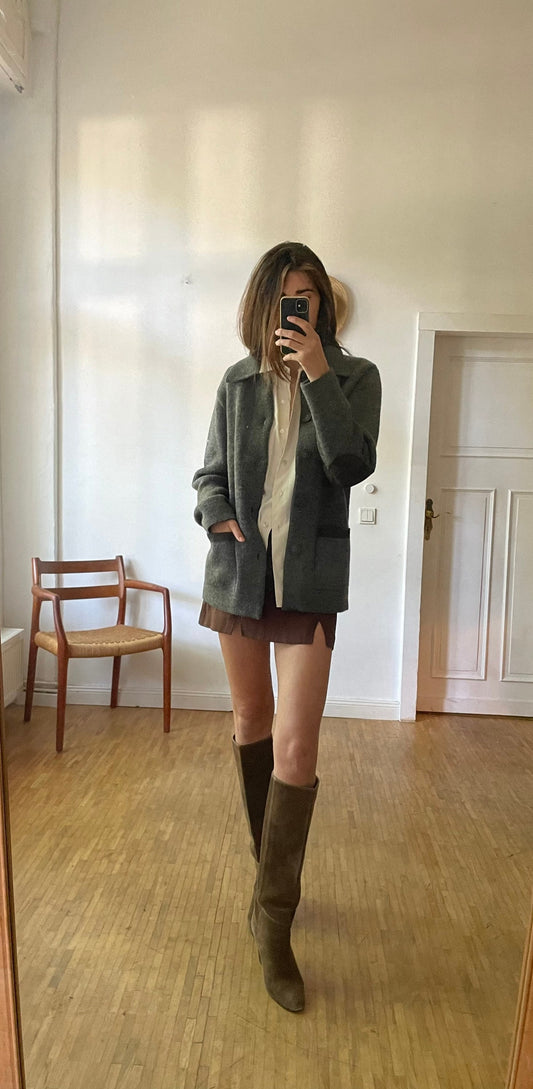 Pierre Cardin grey wool vest, Vintage smart winter wear, Autumn men's clothing,