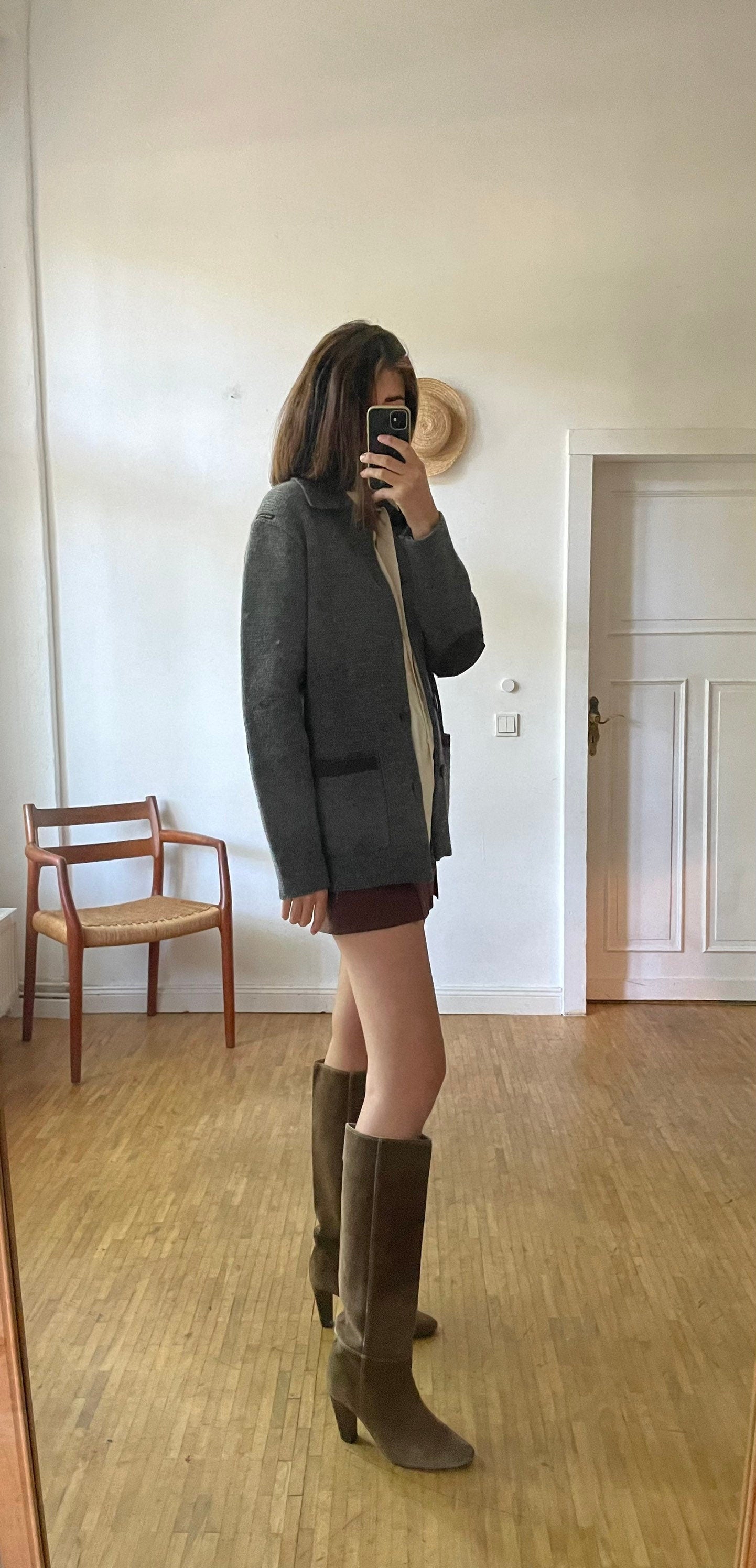 Pierre Cardin grey wool vest, Vintage smart winter wear, Autumn men's clothing,