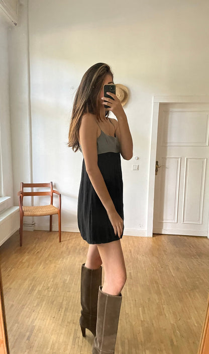 Black And Silver Y2K Bubble Dress — detail