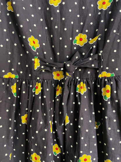Vintage Floral Blue Dress For Girls — additional view 8