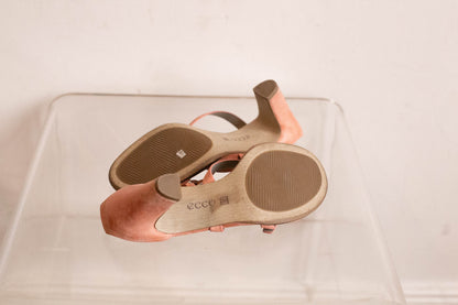 Vintage Pink Strappy ECCO Heels — additional view 10