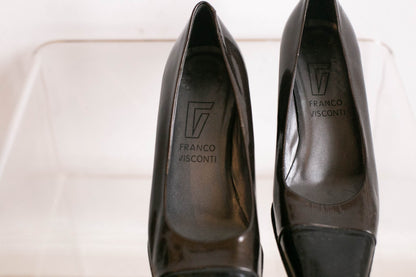 Dark Grey Patent Leather High Heels — additional view 7