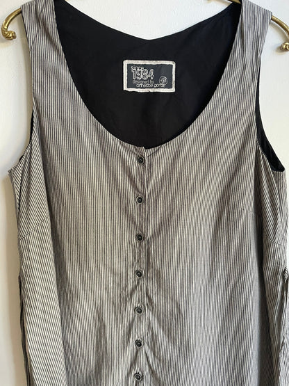 Vintage Striped Cotton Gilet — additional view 8
