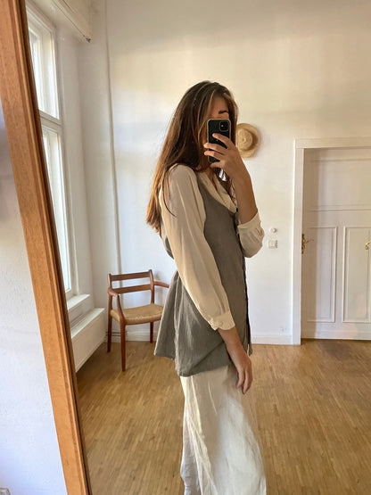 Vintage Striped Cotton Gilet — additional view 6
