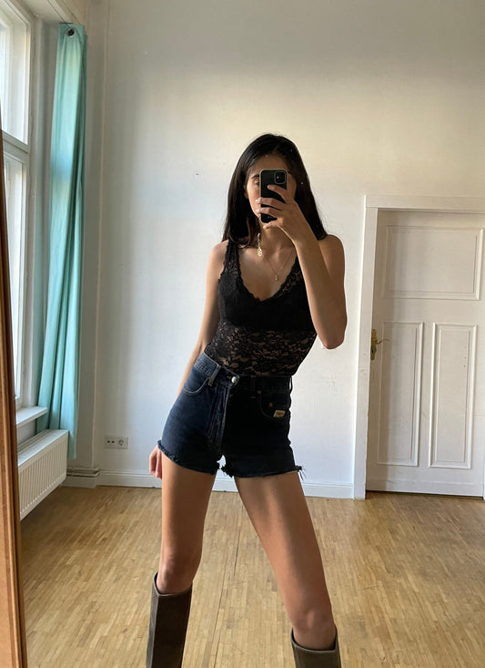 Sexy black lace body, Sheer bodysuit, See through lingerie, Feminine summer top, cute camisole, Party outfit