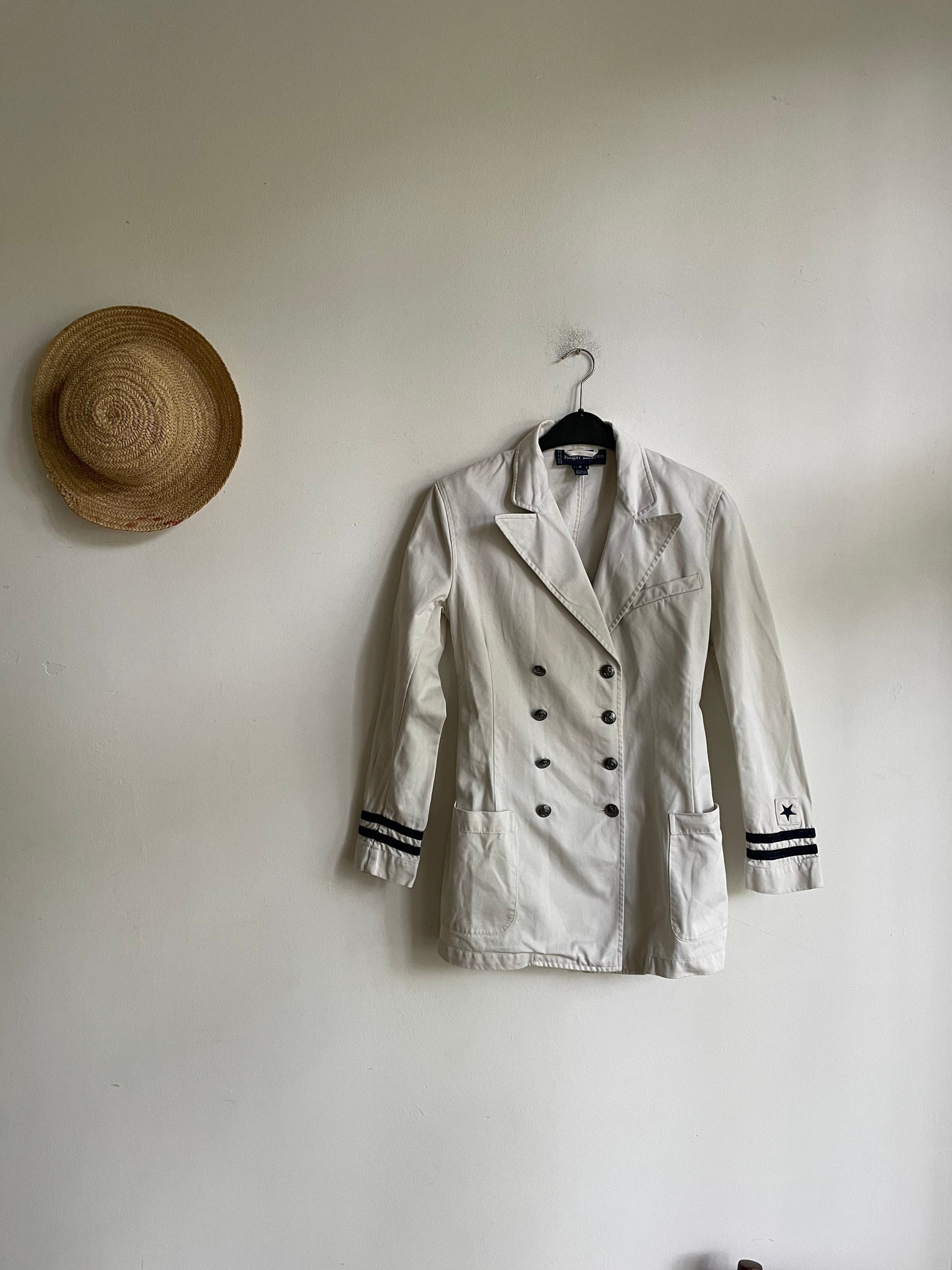 Ralph Lauren sailor chic jacket, Yacht fashion, Designer jacket, Vintage designer fashion