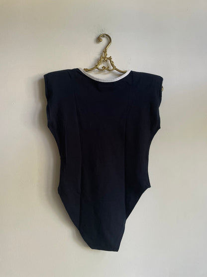 Retro Blue Vintage Marine Bodysuit — additional view 8