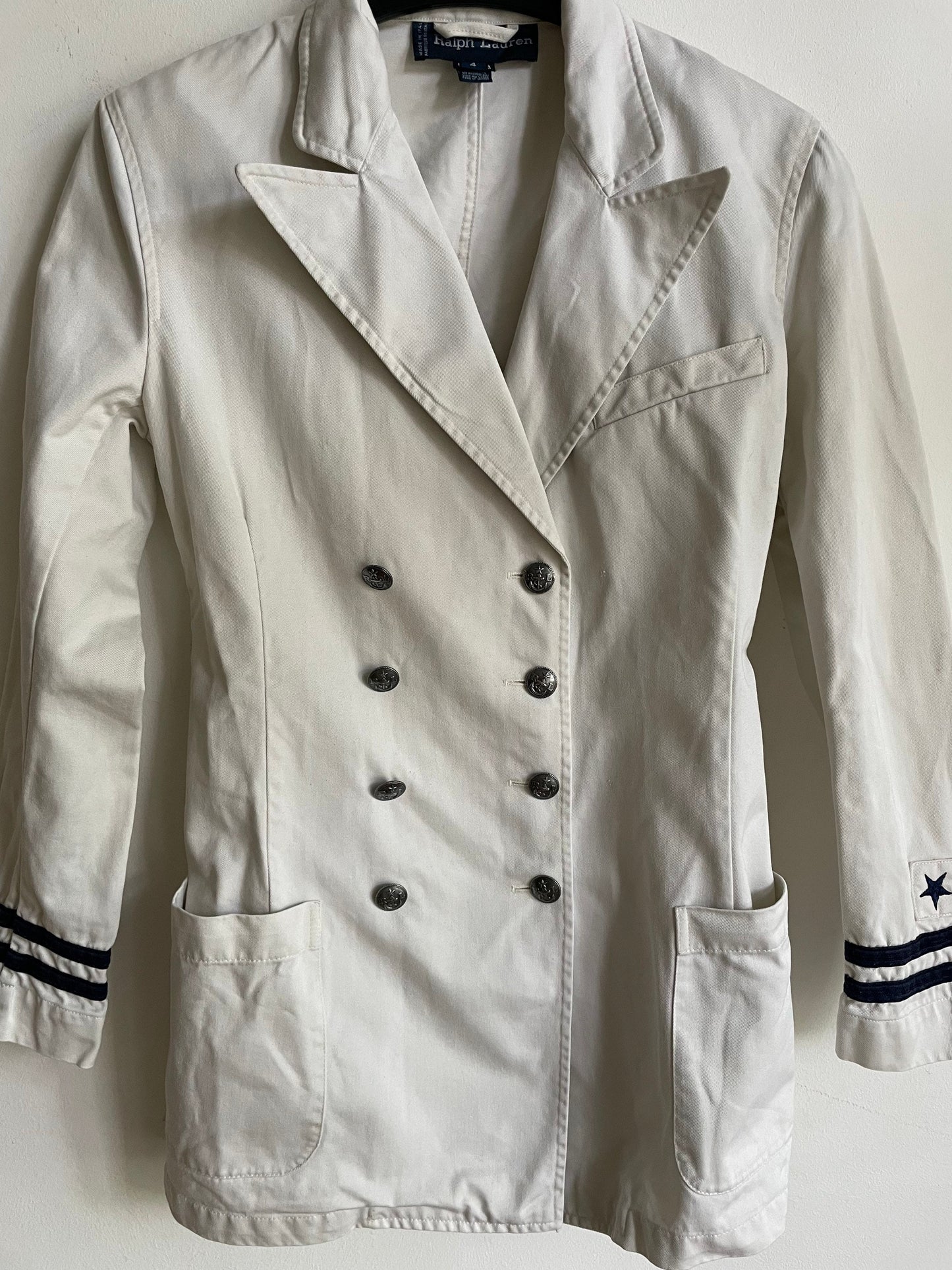 Ralph Lauren sailor chic jacket, Yacht fashion, Designer jacket, Vintage designer fashion