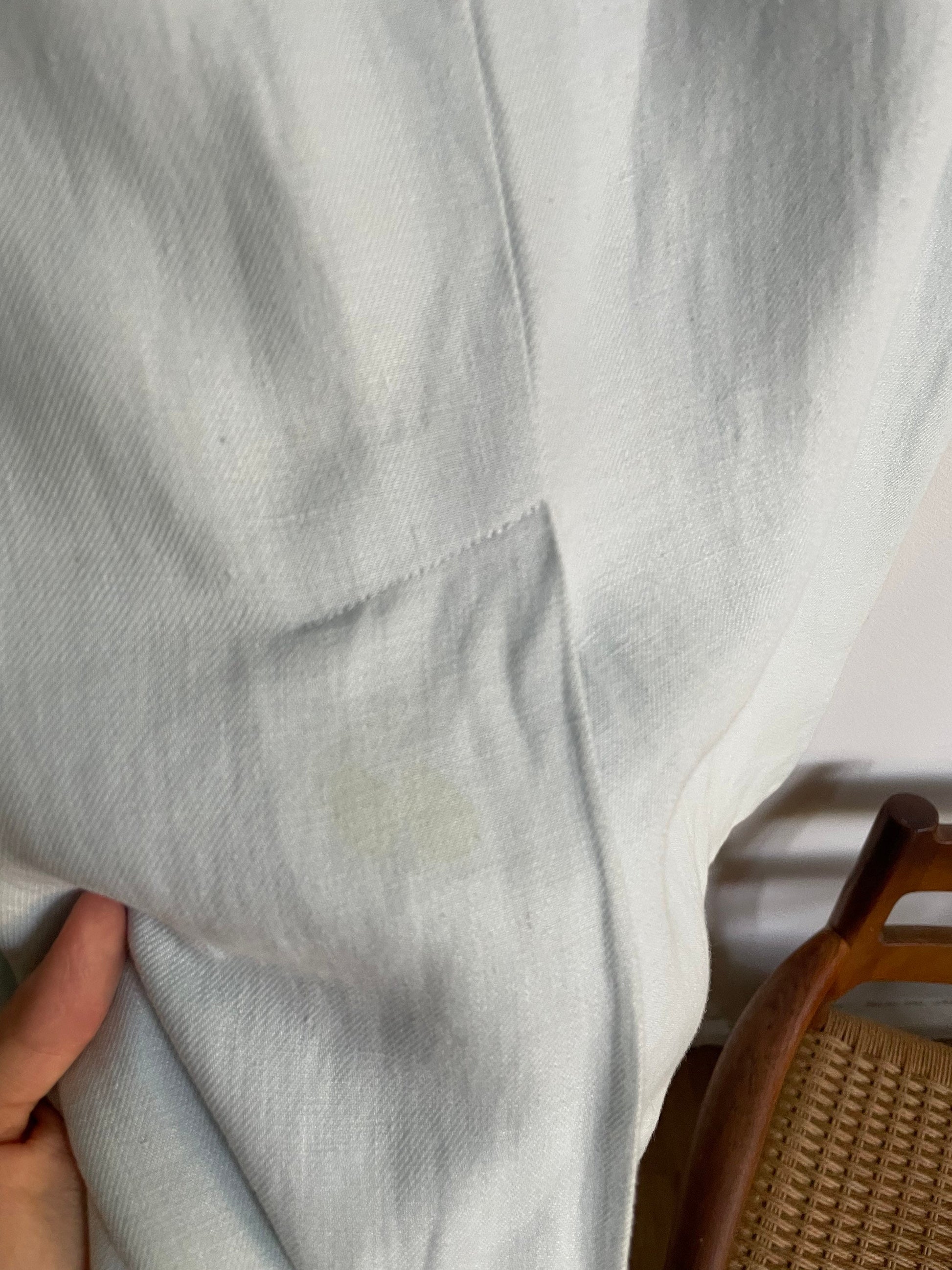 SCAPA light blue and white designer pencil dress, Linen summer dress,