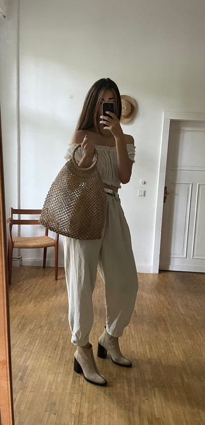 Vintage Macrame Jute Market Bag — additional view 5