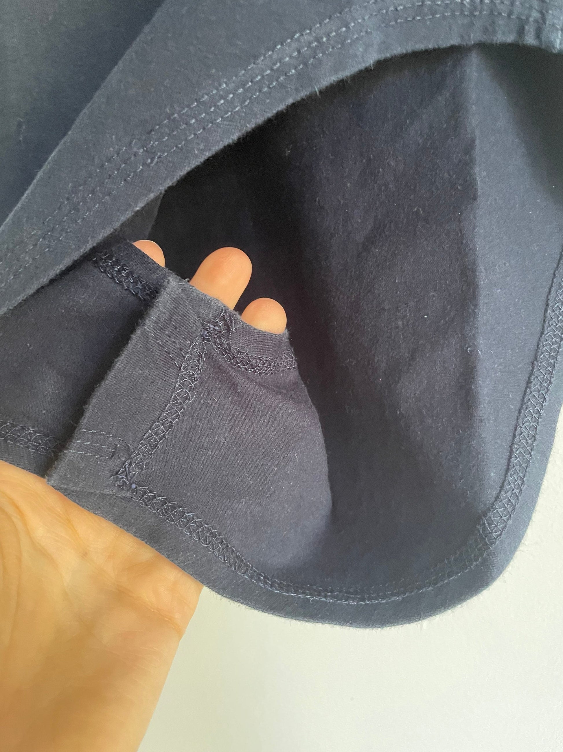 Vintage Marine body, Retro blue bodysuit, Comfortable open neck top with padded shoulders.