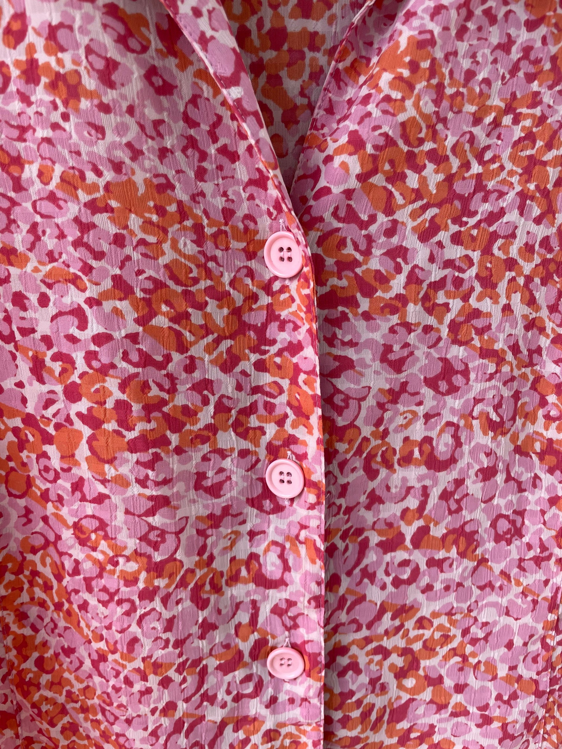 Pink vintage UNISEX blouse, Feminine colourful blouse, Valentine's day clothing, Summer blouse,