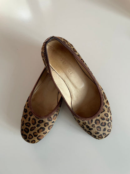 Gucci Leopard Print Vintage Flats — additional view 7