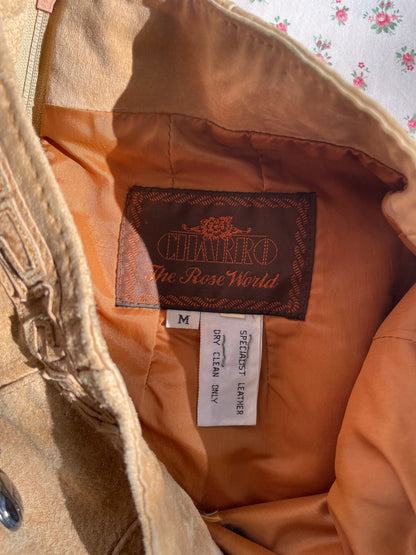 Oatmeal Suede Leather Mini Skirt — additional view 10