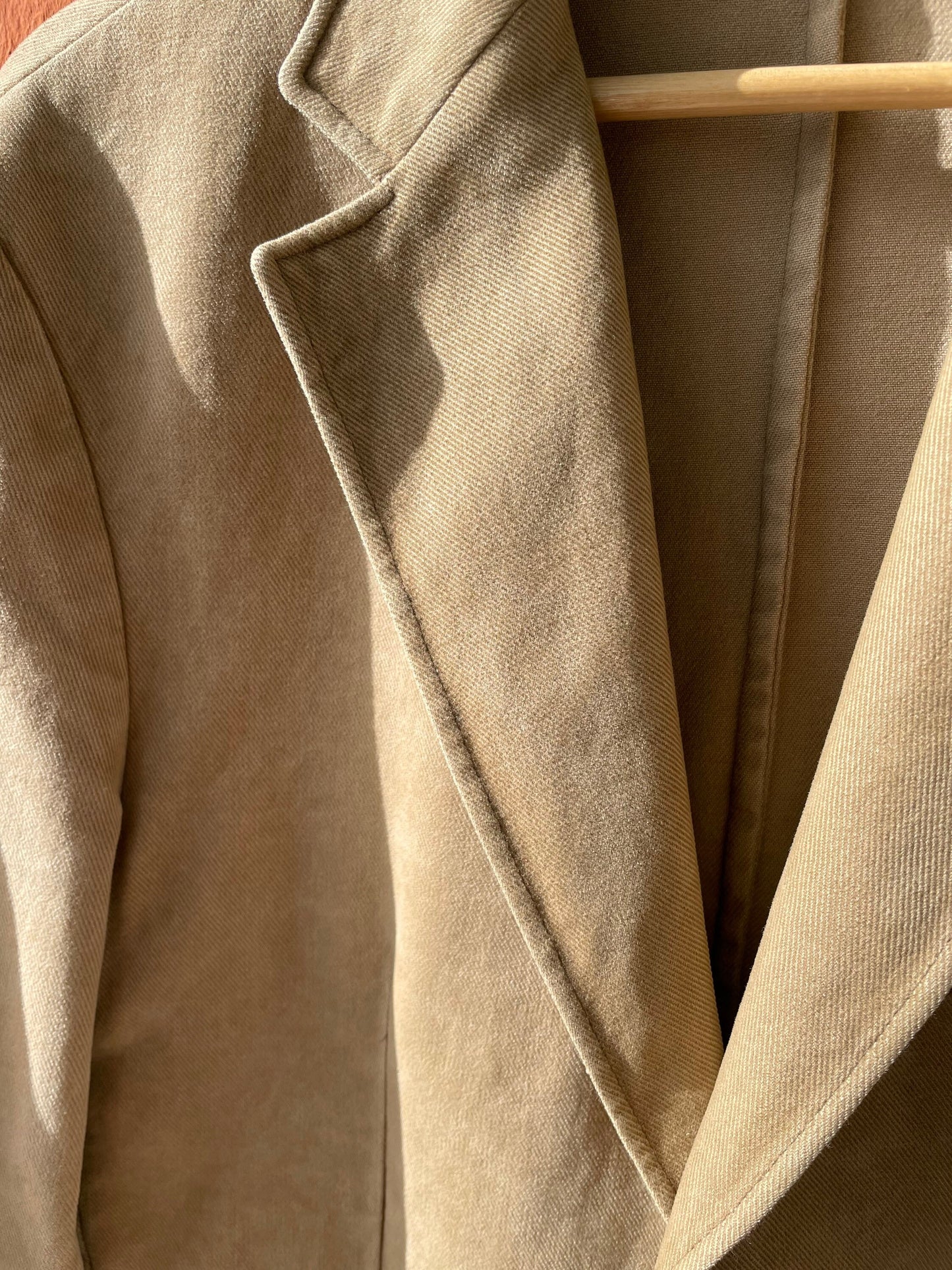 Light Academia tweed jacket, Brown beige smart Americana, vintage Massimo Dutti Oversized jacket, Tan casual designer jacket, L