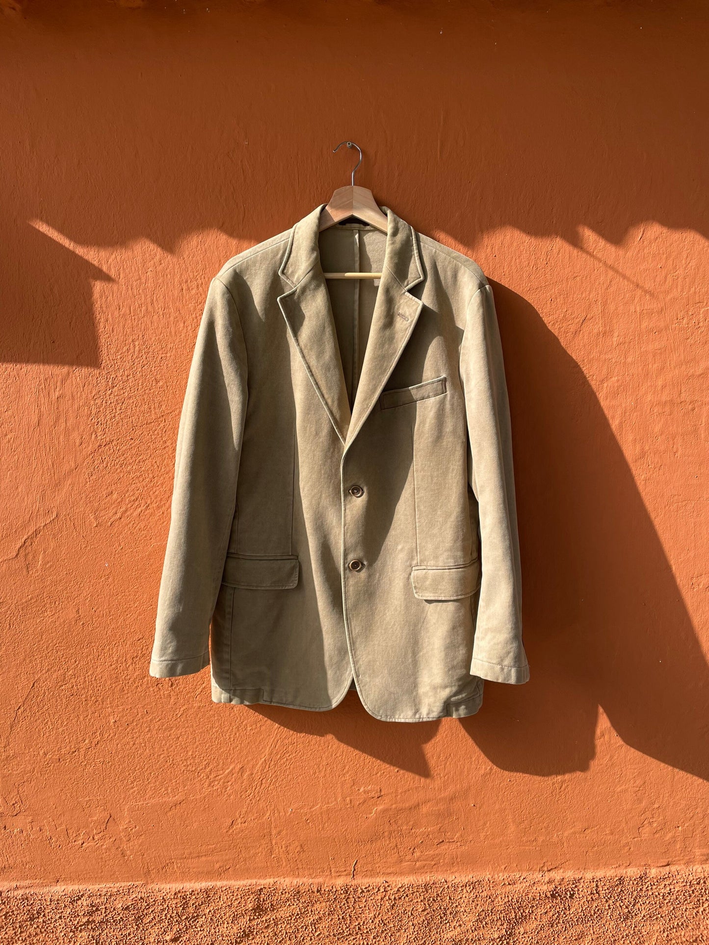 Light Academia tweed jacket, Brown beige smart Americana, vintage Massimo Dutti Oversized jacket, Tan casual designer jacket, L