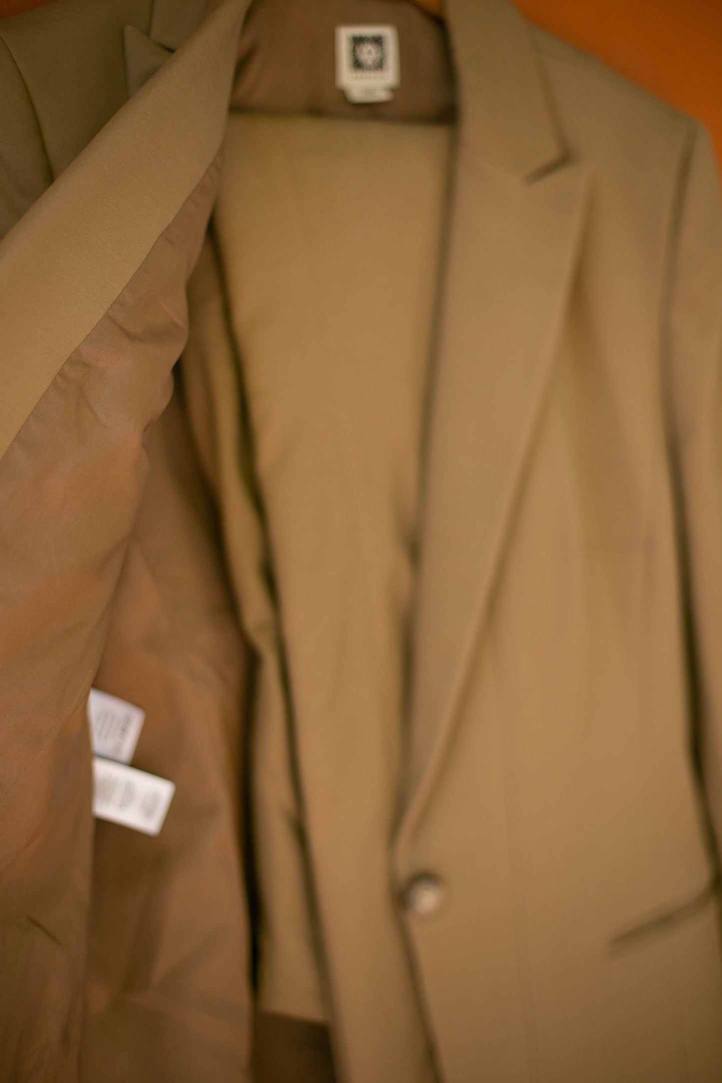 Contemporary Taupe Suit Set - Sleek Blazer and Tailored Trousers, Basic earthy lounge set, boheme two piece, beige house set, pant suits