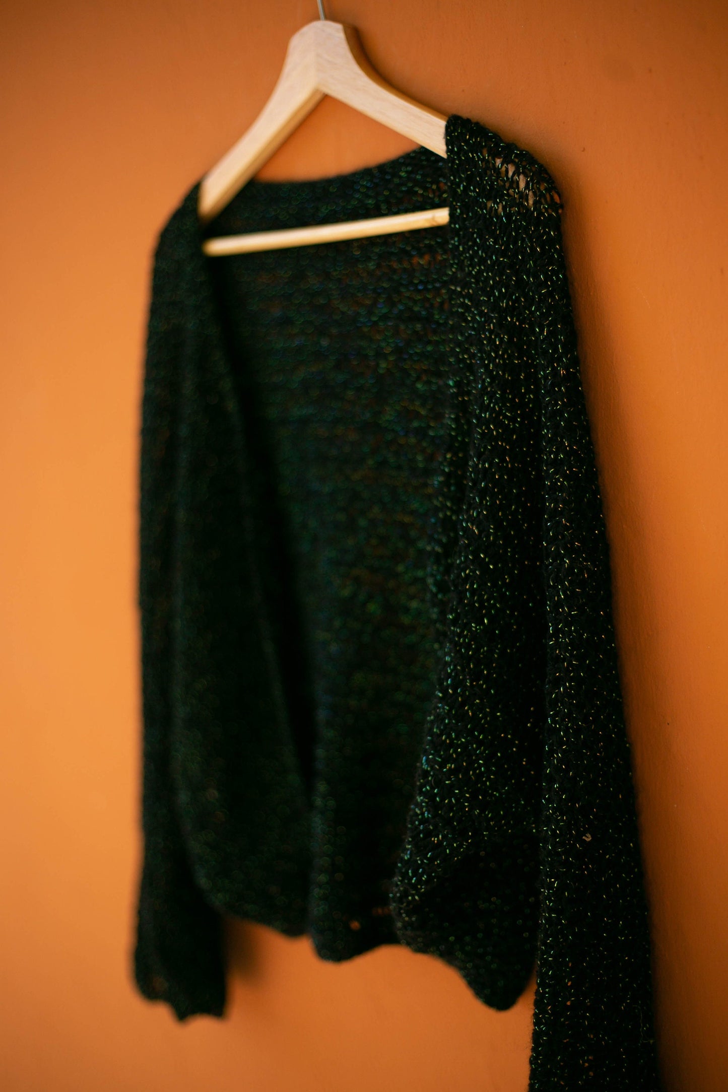 Glitter bolero, Black festive cardigan, Christmas outfit, Cute winter wear, New years eve clothing, L - XL