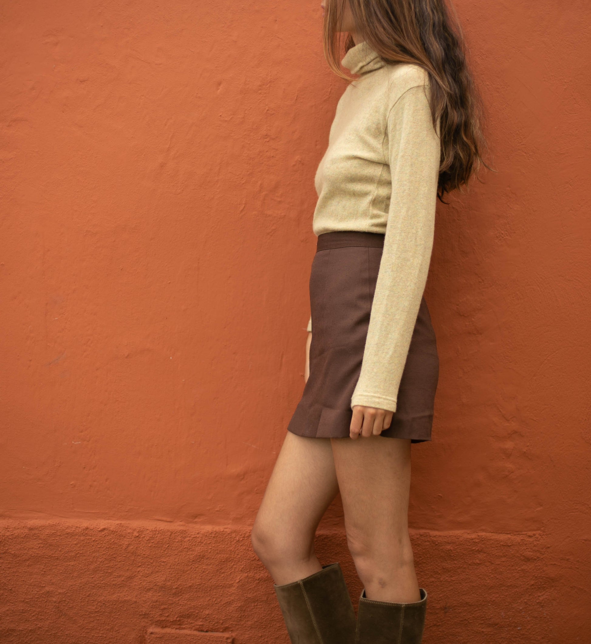 Lambswool Turtleneck Sweater Women, Earthy Yellow Winter Pullover, Après Ski Jumper, Cozy Fall Knitwear, Soft Wool Blend Top, M Medium