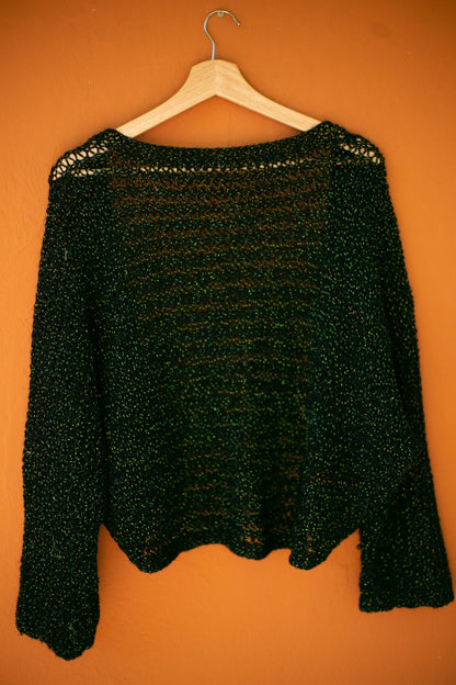 Black Glitter Bolero Cardigan — additional view 7