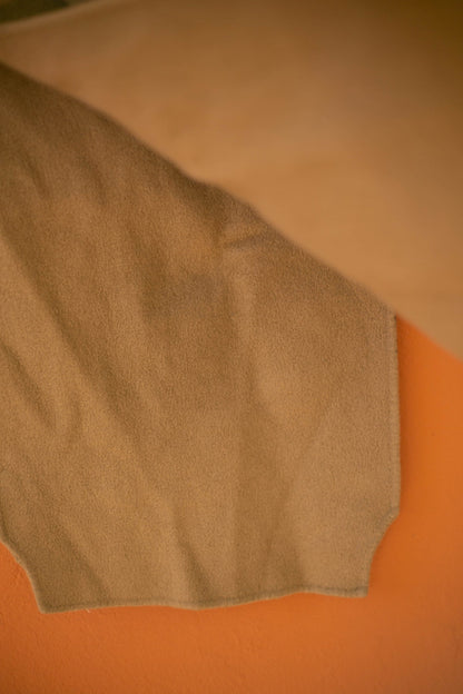 Wool Tan Turtleneck Shawl — additional view 9